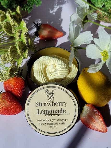 Strawberry Lemonade Sugar Scrub and Body Butter